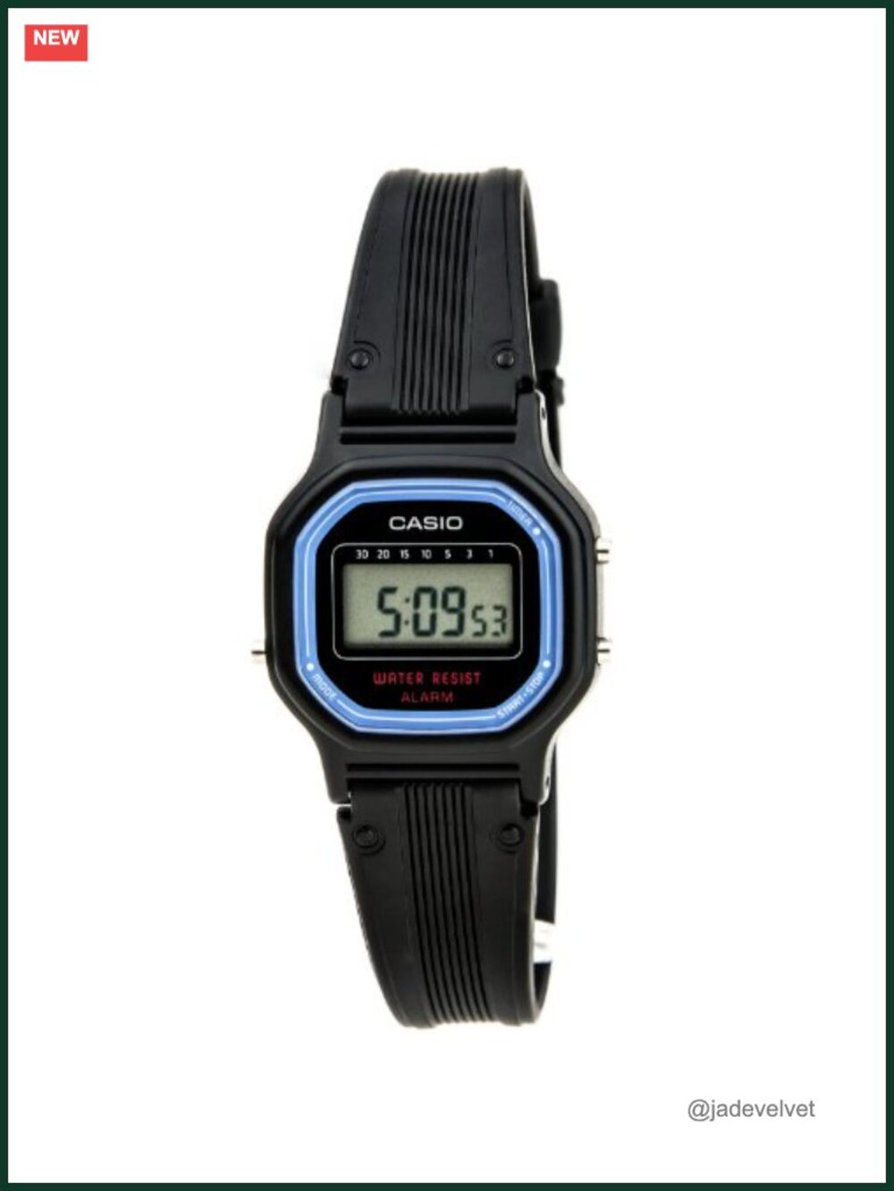 Casio Women's Vintage Sport Watch Digital Display Resin Band Water Resistant